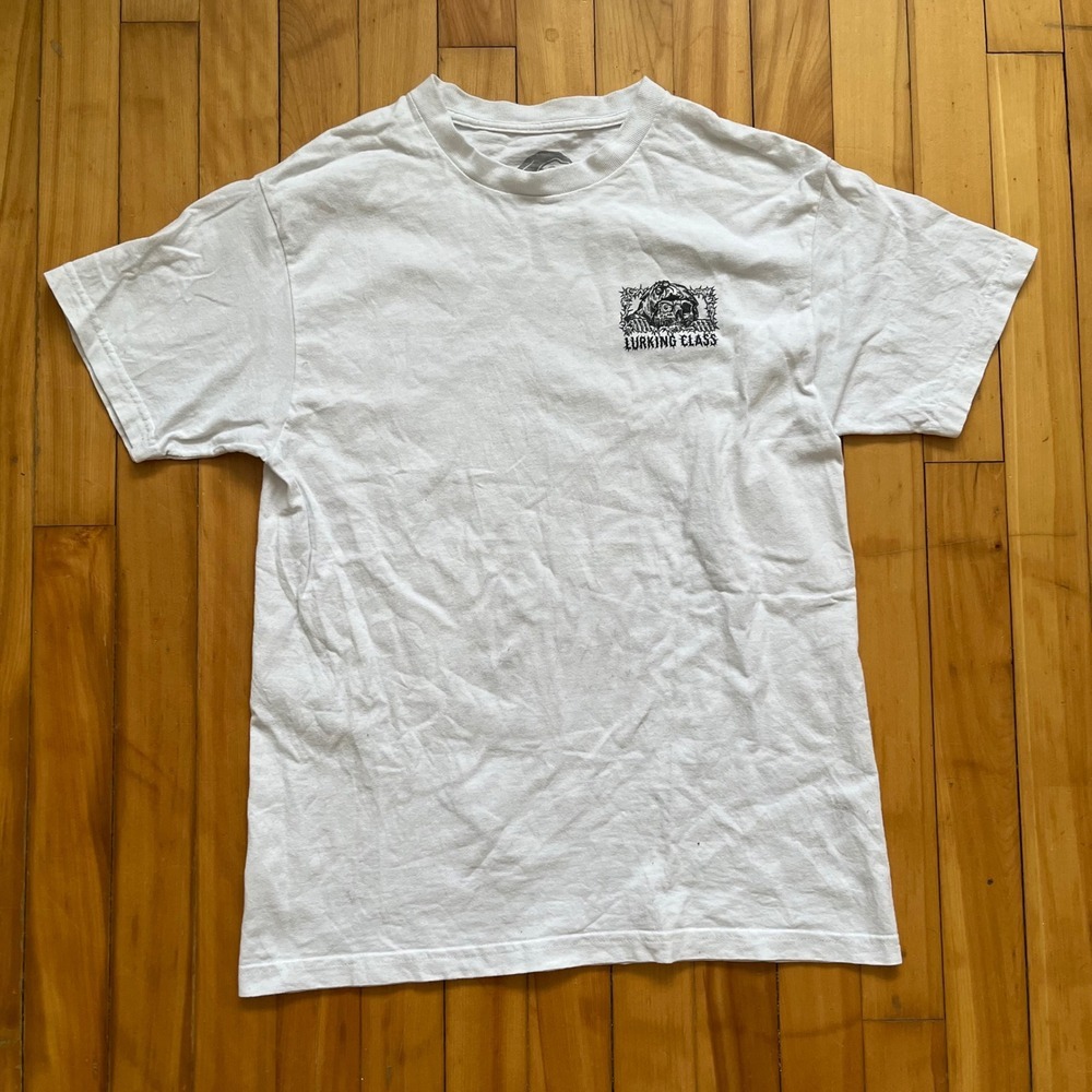 Lurking Class Sketchy Tank Mens White Reaper Graphic T-Shirt Size Medium